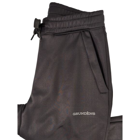 Grundens Men's Grundies Thermal Bottom Pant Gray Medium Fleece Lined Jogger EUC - Picture 5 of 11